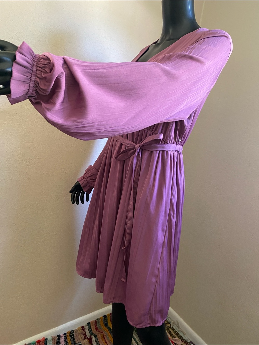Motherhood Wrap-Front Long Sleeve Maternity Dress NWoTs - Picture 4 of 12
